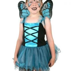 Tomfoolery Butterfly Fairy Dress And Wings Size Medium 6-8 Girls Costume