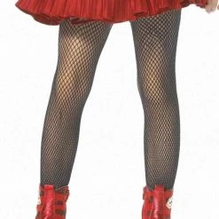 Tomfoolery Costume Accessories Black Or White Child Girls Fishnet Tights Stocking Girls Costume Pantyhose