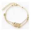 AliExpress Fashion Jewelry Gold Elephant Beach Rhinestone Chain Anklet
