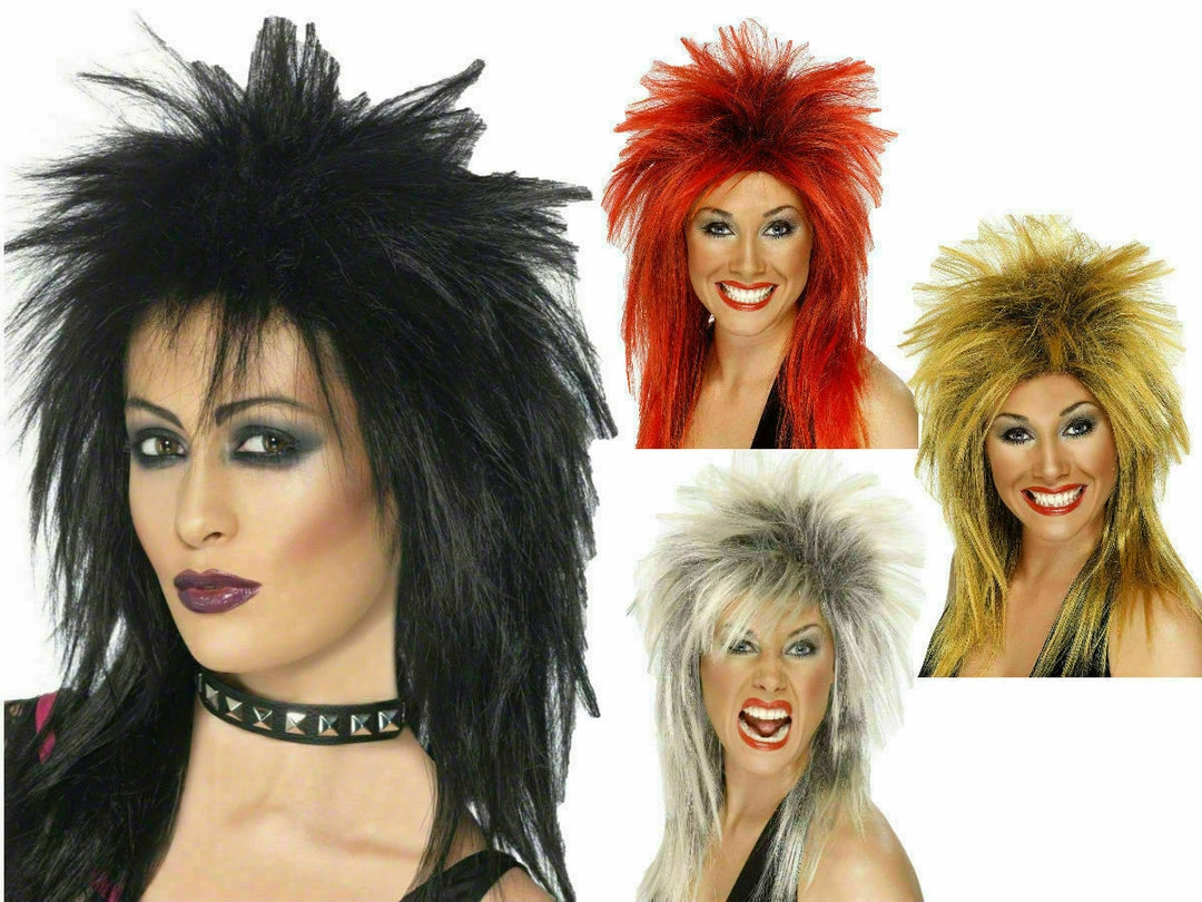 Smiffys Rock Diva Wig 80s Mullet Punk Ladies Fancy Dress Tina Turner Costume Wig Wigs 1 Smiffys Rock Diva Wig 80s Mullet Punk Ladies Fancy Dress Tina Turner Costume Wig Wigs