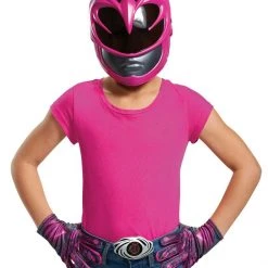 Morris Costumes Costume Accessories Pink Ranger Accessory Kit - Power Rangers Movie 2017 Girls Costume Kit