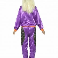 Smiffys Costumes Neon 90s 80s Height Of Fashion Shell Suit Tracksuit Mens Ladies Costume