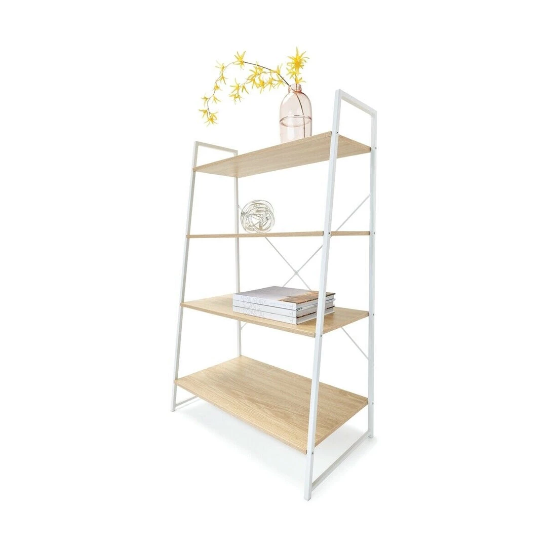 Kmart Home & Garden Scandinavian Ladder Bookshelf Scandi Design Book Shelf 4 Tier Bookcase Storage 2 Kmart Home & Garden Scandinavian Ladder Bookshelf Scandi Design Book Shelf 4 Tier Bookcase Storage
