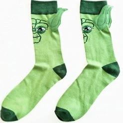 Unbranded Star Wars 3D Yoda Socks With Ears Cartoon Character Crazy Sock Day Costume Accessories