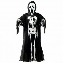 Unbranded Skeleton Ghoul Robe Black Halloween Boys Girls Costume Halloween Costumes