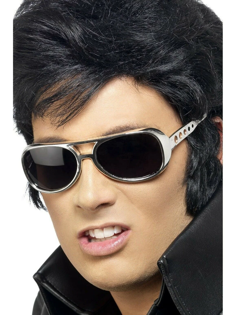 Rubies/Smiffys/Dr.Toms Elvis Presley Microphone Scarf Shades Headpiece Wig Mens Costume Accessory 14 Rubies/Smiffys/Dr.Toms Elvis Presley Microphone Scarf Shades Headpiece Wig Mens Costume Accessory