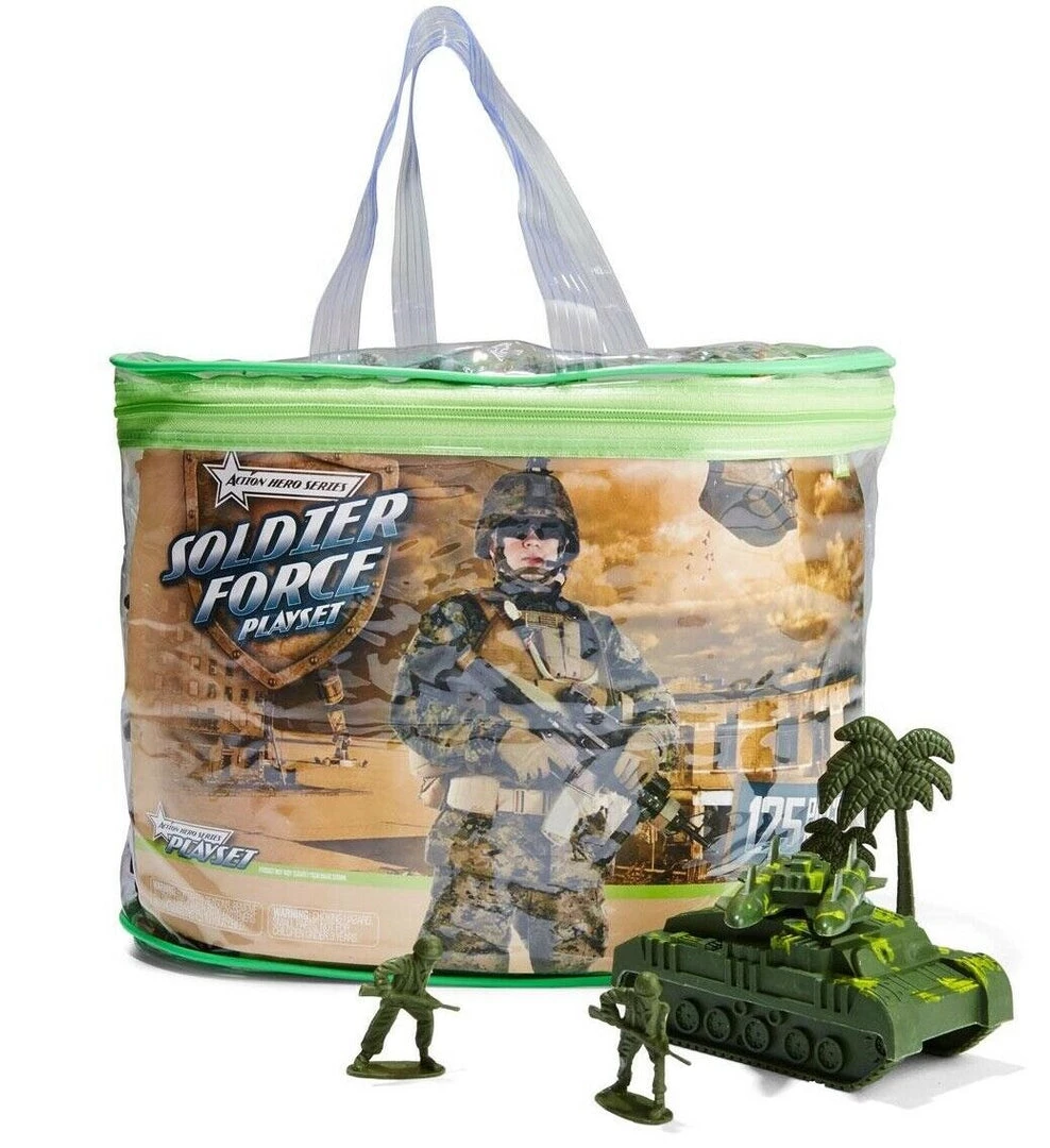 Kmart 125 Piece Army Soldier Adventure Kids Toy Play Set Figures In Storage Bag Pack 1 Kmart 125 Piece Army Soldier Adventure Kids Toy Play Set Figures In Storage Bag Pack