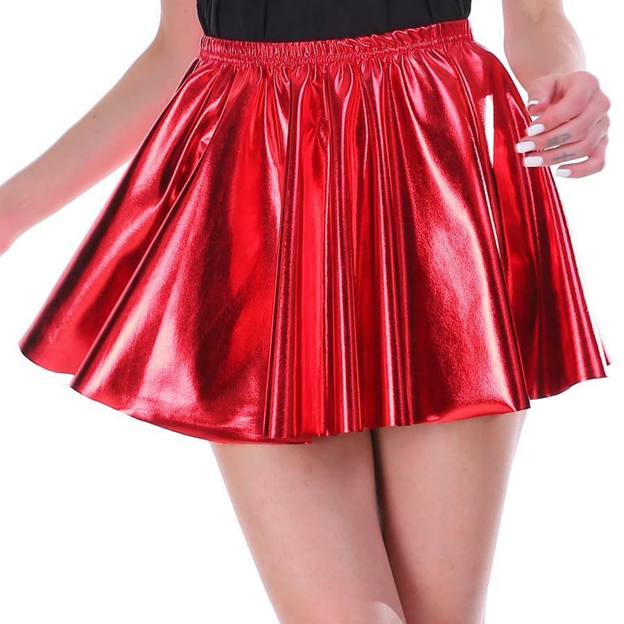 JD Party Red Christmas Outfit Metallic Skirt Beret Hat Teens Ladies Costume Kit 4 JD Party Red Christmas Outfit Metallic Skirt Beret Hat Teens Ladies Costume Kit