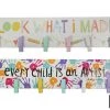 MAL 40x10cm Kids Artwork Collection Pegboard Wall Art