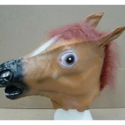 Masks Horse Full Head Adult Mask Animal Latex Races Party Costume Halloween