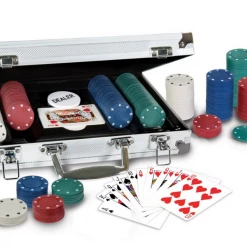 BW Professional 255 PCS TEXAS HOLD'EM Poker Casino Game Chips Cards Aluminum Case