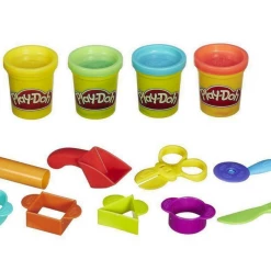 ABT Home & Garden Hasbro Play-Doh Starter Set 9 Tools 4 Play-Doh Colours In A Storage Bag