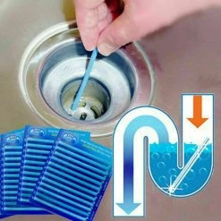 Unbranded Home & Garden 12pcs Sani Sticks Kitchen Toilet Bathtub Drain Cleaner Deodorizer