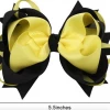 AliExpress Emma Wiggles Yellow & Black Girls Hair Bow Ribbon Hair Clip Health & Beauty