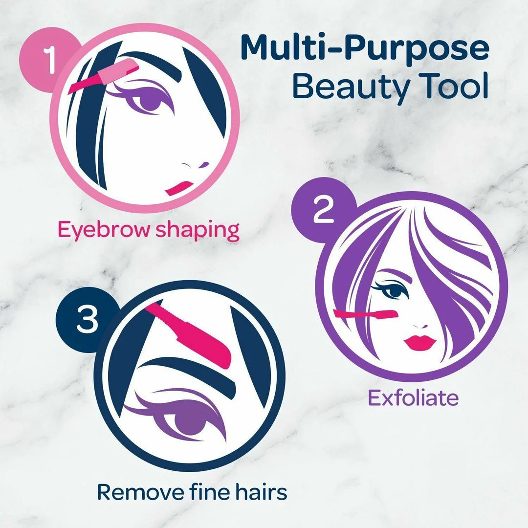 Schick Silk Touch-Up Multipurpose Exfoliating Derma Planing Tool Eyebrow Razor 7 Schick Silk Touch-Up Multipurpose Exfoliating Derma Planing Tool Eyebrow Razor