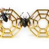 JD Party Costume Accessories Gold Spiderweb With Spider Party Glasses Costume Accessory