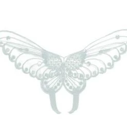 Tomfoolery Leg Avenue Butterfly Crotchless Panty G String Ladies Sexy Underwear Lingerie