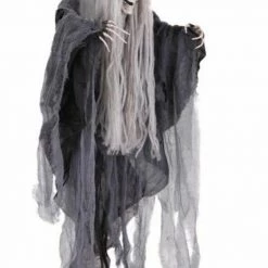 Fun World Animated Head Dropping Reaper Scary Laugh & Flashing Eyes Halloween Prop