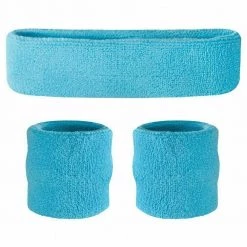 Unbranded Sweatbands Wristbands Headband Sweat Band For Sport Tennis Badminton Yoga Cotton