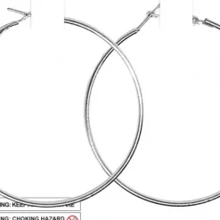 JD 80s Neon Rave Big Hoop Earrings 1980s Costume Accessory Round Or Triangle