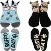 Unbranded Ladies Socks Novelty Funny Cute Pug French Bull Dog Bulldog Puppy Womens Gift Costume Accessories