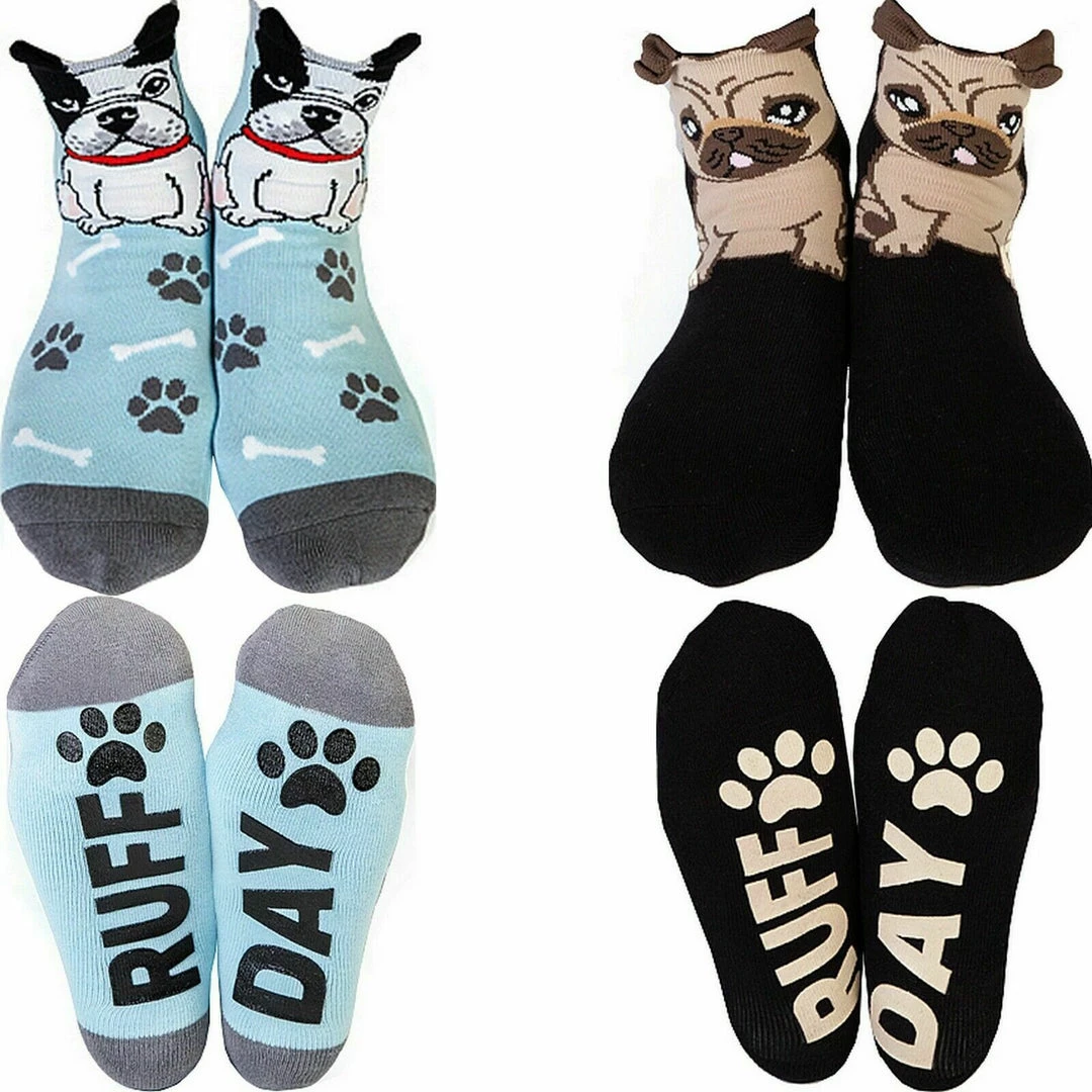 Unbranded Ladies Socks Novelty Funny Cute Pug French Bull Dog Bulldog Puppy Womens Gift Costume Accessories 1 Unbranded Ladies Socks Novelty Funny Cute Pug French Bull Dog Bulldog Puppy Womens Gift Costume Accessories