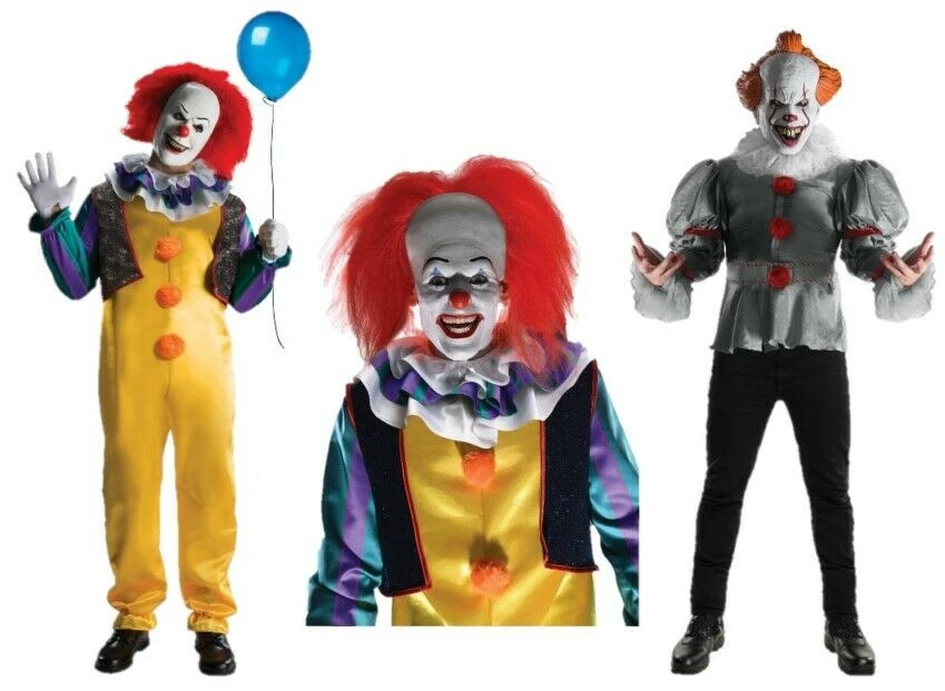 Rubie's Pennywise IT Deluxe Clown And Wig Mens Halloween Costume 1 Rubie's Pennywise IT Deluxe Clown And Wig Mens Halloween Costume