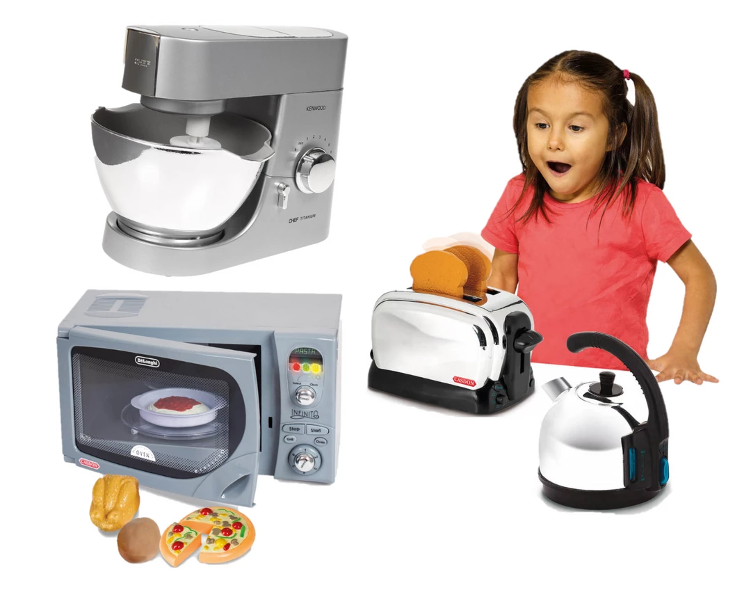 ATD Casdon Kitchen Appliances Breakfast Toy Set Microwave Toy Mixer Pretend Play Home & Garden 1 ATD Casdon Kitchen Appliances Breakfast Toy Set Microwave Toy Mixer Pretend Play Home & Garden