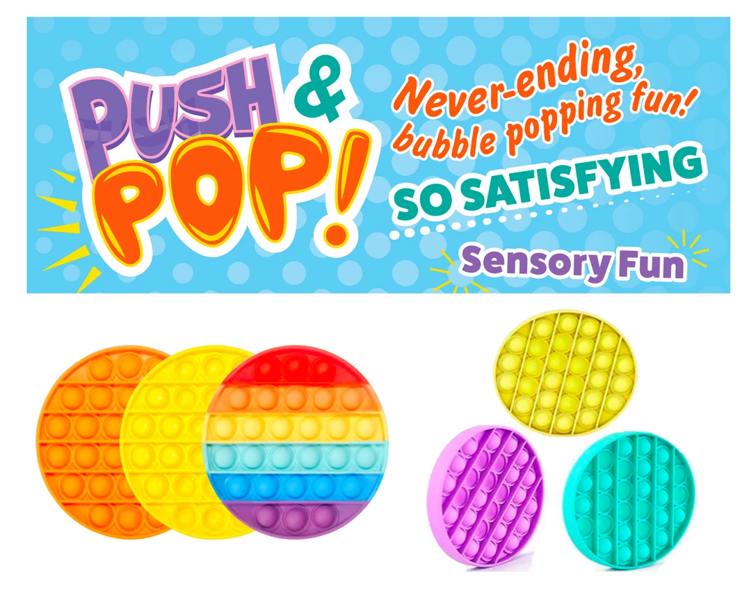 Unbranded Pop Its Circle Fidget Toy Push Bubble Stress Relief Kids Pop It Tiktok 2021 NEW 1 Unbranded Pop Its Circle Fidget Toy Push Bubble Stress Relief Kids Pop It Tiktok 2021 NEW