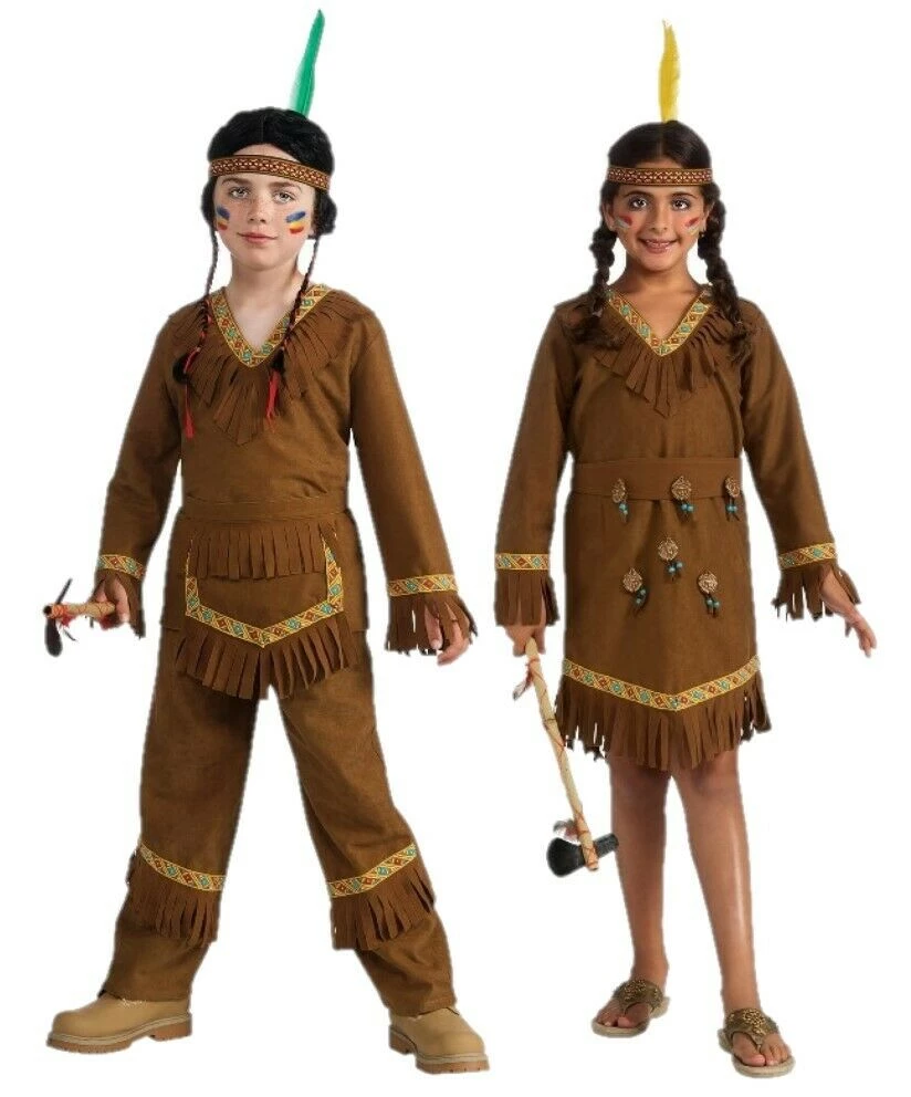 Rubie's Native American Indian Book Week Halloween Boys Girls Costume Costumes 1 Rubie's Native American Indian Book Week Halloween Boys Girls Costume Costumes