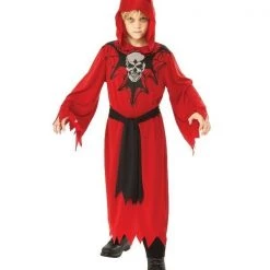 Rubie's Halloween Costumes Skeleton Robe Red Hooded Halloween Boys Costume