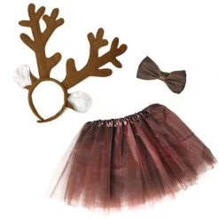 JD Party Christmas Costumes/Decorations Christmas Rudolph The Red Nose Reindeer Ladies Kids Costume Set 8 JD Party Christmas Costumes/Decorations Christmas Rudolph The Red Nose Reindeer Ladies Kids Costume Set