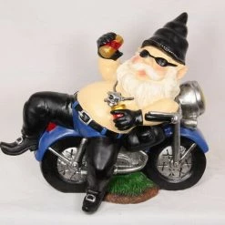 MALMAR Home & Garden 30cm DRUNK GNOME BIKER Bike Garden Outfitted Ornament Figurine Statues Christmas 9 MALMAR Home & Garden 30cm DRUNK GNOME BIKER Bike Garden Outfitted Ornament Figurine Statues Christmas