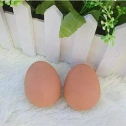 MAL 24pk Realistic Lifelike Bouncing Egg Ball 2 Assorted Easter Bouncing Pet Toys Costume Accessories
