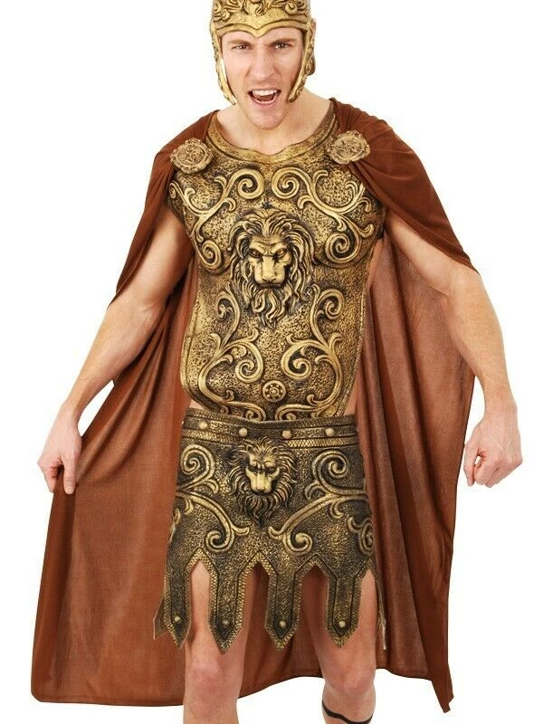 Tom Foolery Gladiator Roman Greek Warrior Brown Cape Mens Costume Accessory 1 Tom Foolery Gladiator Roman Greek Warrior Brown Cape Mens Costume Accessory