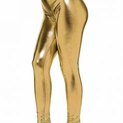 Unbranded Awesome 80s Leggings Metallic Disco Pants Ladies Costume Accessory Costume Accessories