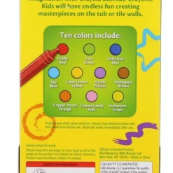 10Pk Crayola Bathtub Crayons Toddler Baby Bath Time Games Home & Garden