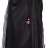 Morris Costumes Halloween Costumes Full Black Hooded Cape With Tulle Overlay Adult Halloween Costume