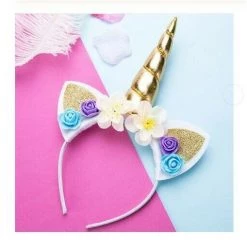 AliExpress Cute Unicorn Flower Rainbow Headband Headdress Girls Hair Accessories