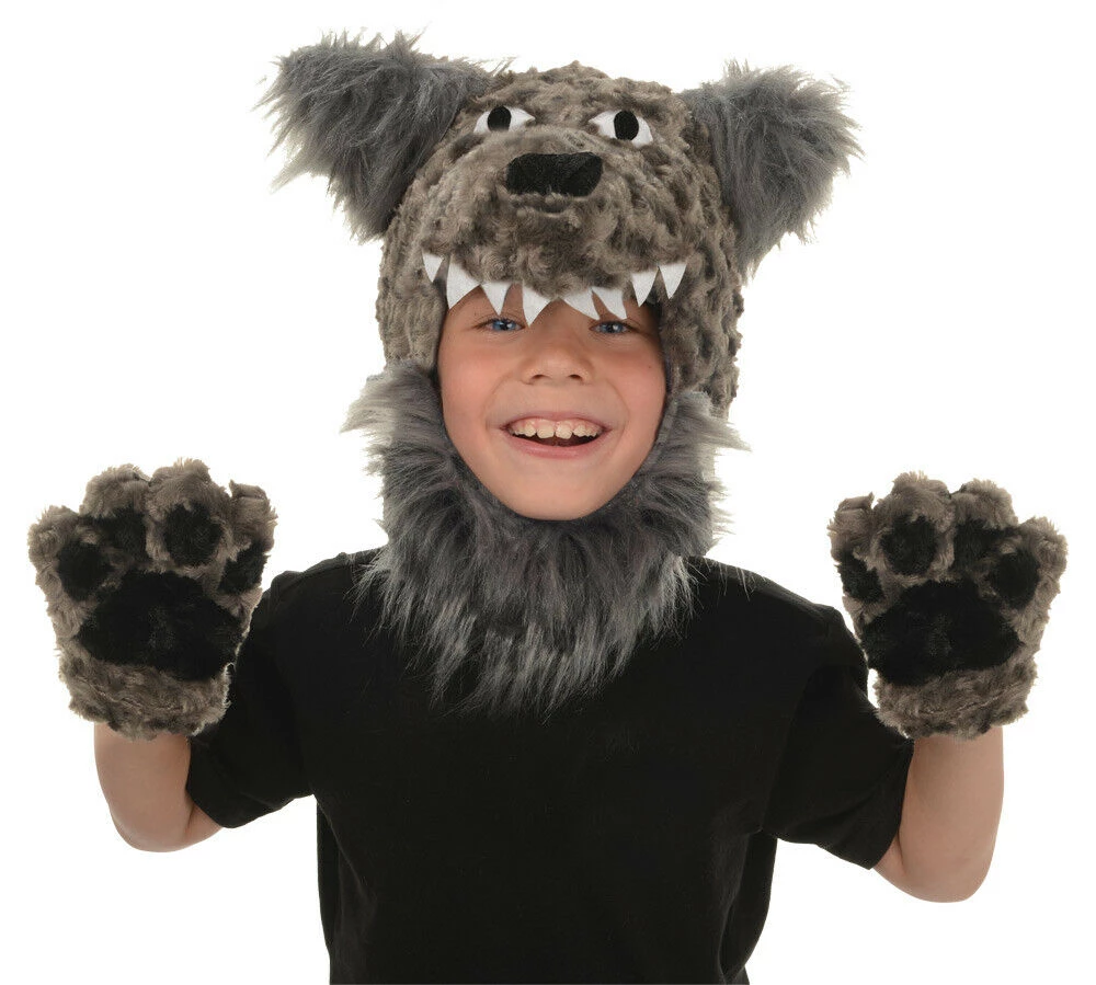 Morris Costumes Costume Accessories Monkey Bear Wolf Panda Animal Pack Boys Girls Hood And Mitts Costume Accessory 5 Morris Costumes Costume Accessories Monkey Bear Wolf Panda Animal Pack Boys Girls Hood And Mitts Costume Accessory
