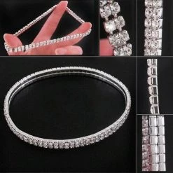 Unbranded Elastic Rhinestones Crystals Ladies Anklet