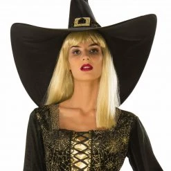 Rubie's Witch Of Darkness Golden Web Elegant Witch Halloween Ladies Costume