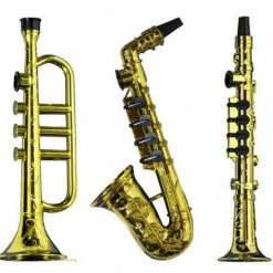 Kazoo Gold Saxophone Clarinet Trumpet Musical Instruments Band Costume Toy Accesory 10 Kazoo Gold Saxophone Clarinet Trumpet Musical Instruments Band Costume Toy Accesory