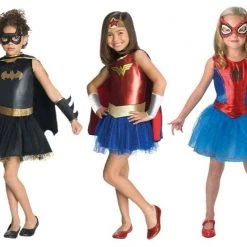 Rubie's Superhero Spider Girl Batgirl Wonder Woman Size 4-6 Girls Book Week Costume Costumes