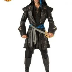 Rubie's Captain Hook Black Pirate Captain Heart Plundering Pirate Mens Costume