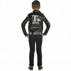 Balloon Agencies Costumes Black Classic Grease T-Bird Leather Jacket Kids Costume
