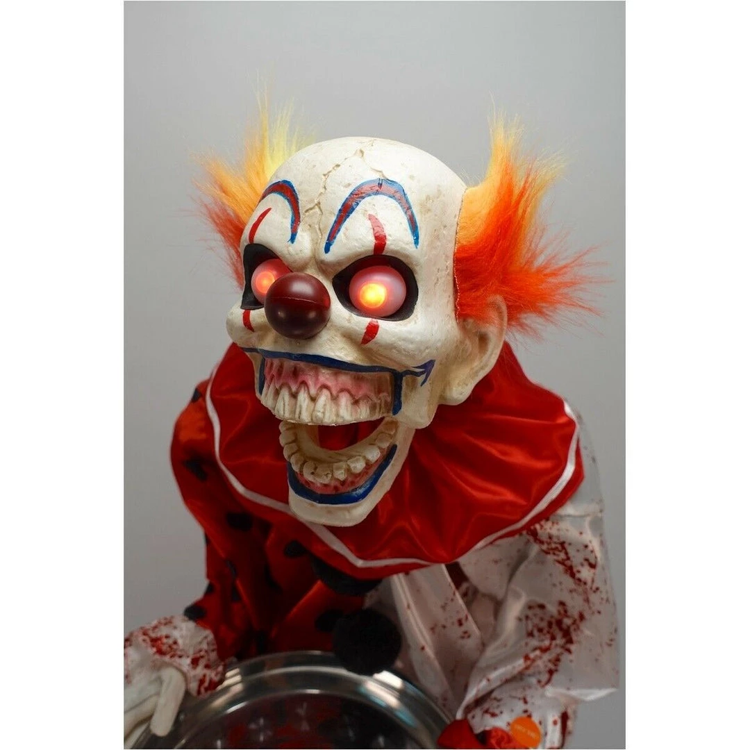 Kmart 95cm Animated Talking Light Up Eyes Pennywise Clown Halloween Prop Halloween Props/Decoration 8 Kmart 95cm Animated Talking Light Up Eyes Pennywise Clown Halloween Prop Halloween Props/Decoration