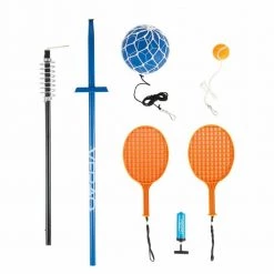 REBEL 2 In1 Tennis & Soccer Totem Pole Set Adjustable Durable Steel String Swing