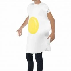 Smiffys Costumes Egg Womens Mens Food Couples Costume Novelty Comical Fancy Funny Costume