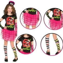 Rubies Deerfield Disney The Muppets T-Shirt Tutu Skirt Arm And Leg Warmer Size STD Girls Costume Costumes